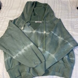 Tie dye crop sweatshirt